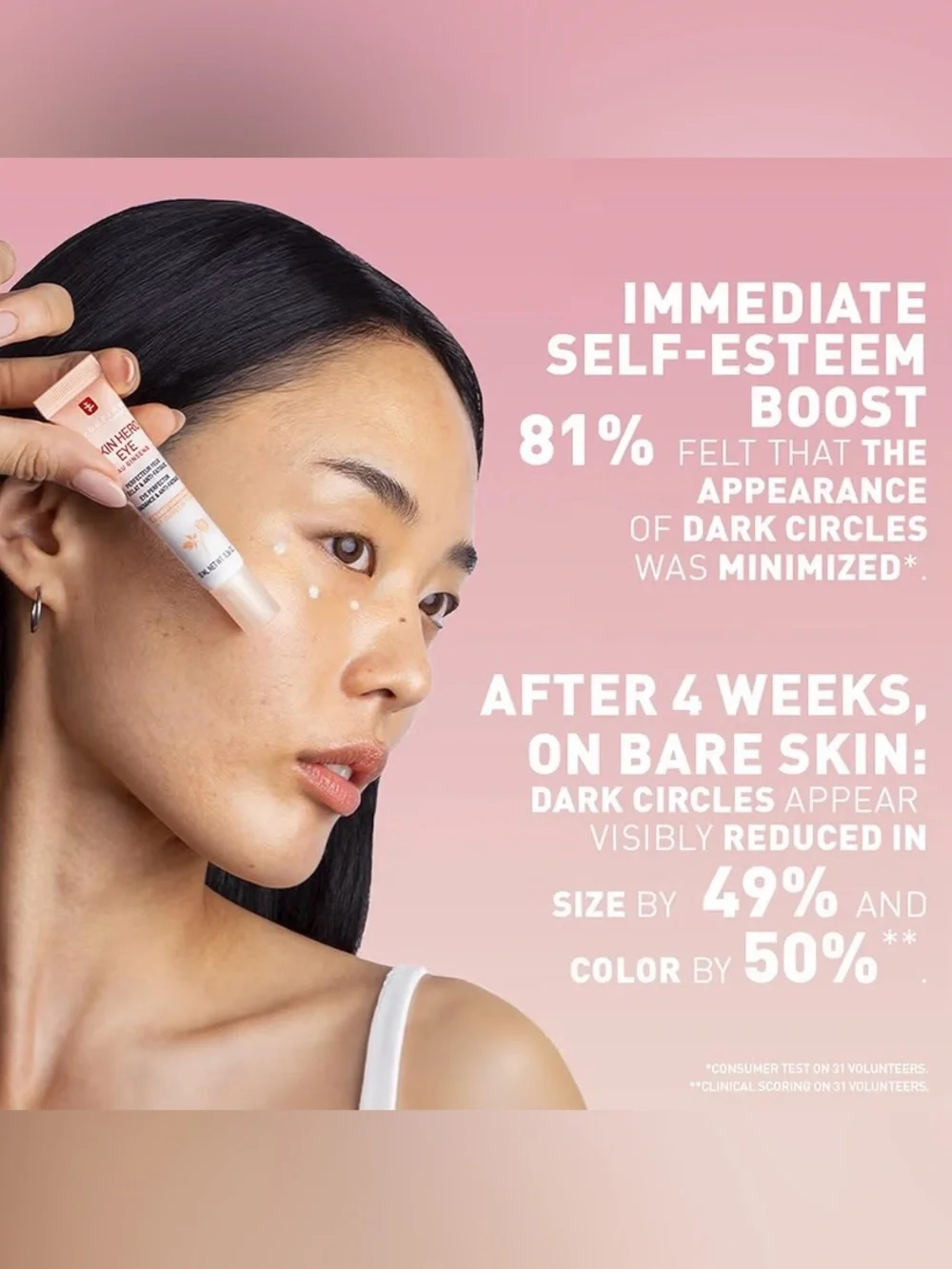 Erborian Skin Hero Eye Cream Anti-Fatigue Dark Circles Brightening Korean 10mL